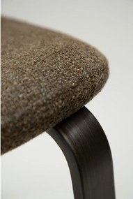 Тапициран трапезен стол в цвят каки Heap – DAN-FORM Denmark