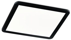 LED панел квадратен черен 40 см с LED 3-степенно димиране - Lope