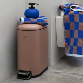 Синьо-кафява кърпа от органичен памук 50x90 cm Retro - Mette Ditmer Denmark