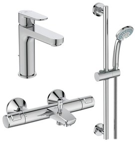 Душ система BC984AA, в комплект със смесител за умивалник и термостатен смесител за вана/душ Cerafine O и Ceratherm T25