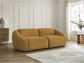 Диван от рипсено кадифе в цвят горчица 250 cm Tina – Bobochic Paris
