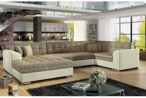 Разтегалелен диван П-образен DARINA, 340x73x190, berlin 03/soft 33, ляв ъгъл