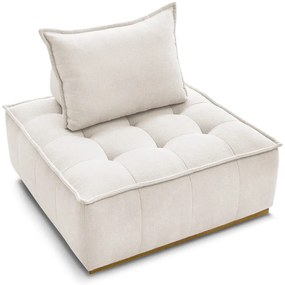 Бяло шенилово кресло Elisa – Bobochic Paris