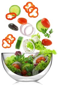 Двойна стъклена купа за сервиране, 500 ml - Vialli Design