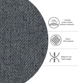 Сив ъглов разтегателен диван (променлив) Homely Tommy - Miuform