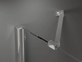 Mexen Velar Душ кабина Duo с плъзгащи се врати 90 x 80 см, прозрачна, хром