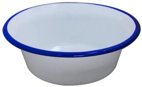 Емайлирана купа конус ф20см синьо/бяло RETRO-(101C/20 1+1+2)