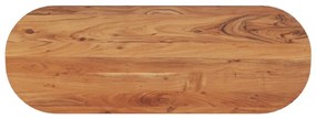 370095 vidaXL Плот за маса, 110x40x3,8 см, овален, масивна акация
