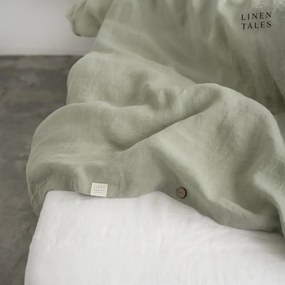 Светлозелено спално бельо за двойно легло 200x200 cm - Linen Tales