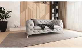 Светлосив кадифен диван 185 cm Chelsea – Ropez