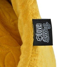 Легло палатка за котка в цвят горчица ø 50 cm – Love Story