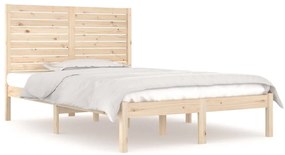 3104588 vidaXL Рамка за легло, дърво масив, 140x190 см