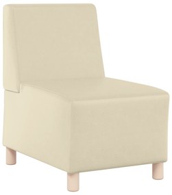 4108488 vidaXL Диван стол Крем 55 x 74 x 82 см Изкуствена кожа