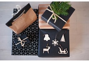 Комплект от 10 дървени коледни декорации Medium - Spira