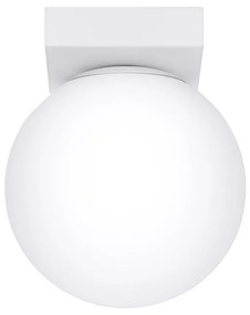 Бяла лампа за таван със стъклен абажур ø 12 cm Umerta - Sollux