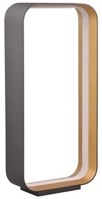 Черна LED настолна лампа с гласово управление/ управление чрез мобилно приложение с метален абажур (височина 61 cm) Cizione – CINQUE