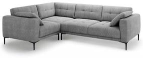 Сив ъглов диван (ляв ъгъл/L форма) Bemy – Micadoni