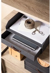 Картонен органайзер за докумнети с чекмедже Walter – Bigso Box of Sweden