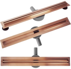 Линеен отводнител REA Neox Slim pro Brushed l.Copper 80