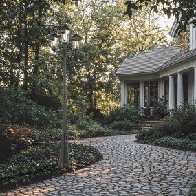 Селска външна лампа черна IP44 - New Orleans 3