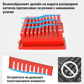 Мултифункционална преса Izibizi PS-331A, 1.2 л, 2 ножа, Неръждаема стомана, Гумени крачета, Без BPA, Бял/Черен