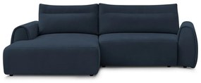 Тъмносин ъглов диван Aden – Bobochic Paris