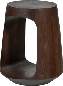 Кръгла странична масичка от масивно манго ø 33 cm Bayo – WOOOD