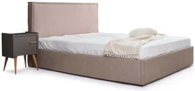 Тапицирано легло Pure-Mocca-110 x 200-Ξύλα Ελάτου