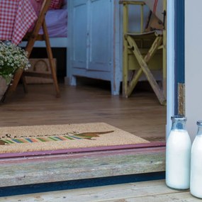 Изтривалка от кокосови влакна 40x60 cm Welcome Sausage Dog – Artsy Doormats