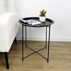 Метална кръгла странична масичка ø 47 cm Hilmar – Yes Everyday