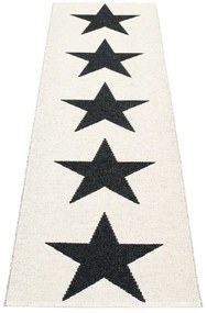 Черно-бяла пътека за открито и закрито 70x150 cm Viggo Black – Pappelina