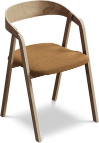 Теракотен трапезен стол от масивна дървесина Erika – Makamii