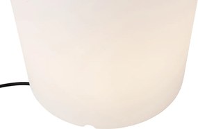 Интелигентна подова лампа за външен монтаж с цветна саксия бяла IP65 с LED Wifi A60 - Verano