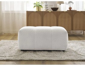 Бяла табуретка от прежда с примки от букле Roxelane – Bobochic Paris