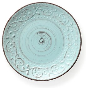 Чиния за вечеря от тюркоазен фаянс Serendipity, ⌀ 27,5 cm - Brandani