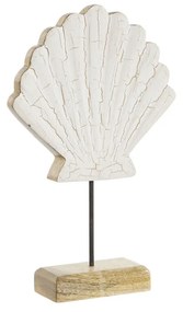 Декоративна фигурка Home ESPRIT Бял Естествен Черупка Средиземноморско 18 x 5 x 28 cm