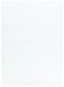 Бял килим подходящ за пране 120x150 cm Pelush White – Mila Home
