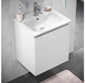 Шкаф за баня с мивка KENWOOD, 51 см, бял