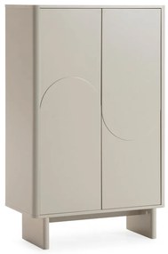 Кремаво шкафче 80x130x40 cm Solei – MOME