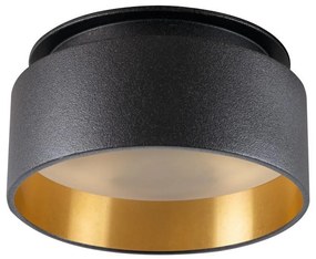 Kanlux 29232 - Лампа за вграждане GOVIK 10W черна/златиста
