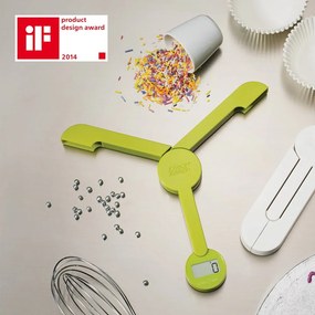 TriScale Бяла сгъваема цифрова кухненска скала TriScale™ - Joseph Joseph