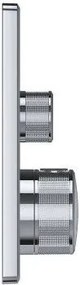 Термостатичен Смесител за вграждане 3 εξόδων Grohe II-Glossy silver