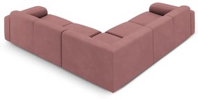Розов ъглов диван (променлив/L форма) Molino – Micadoni Home