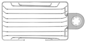 Рафт за баня без пробиване от неръждаема стомана в блестящо сребрист цвят Valognes – Wenko