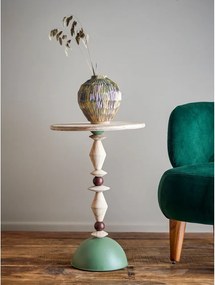 Кръгла странична масичка от масивна ела ø 40 cm Mannelli – Bloomingville