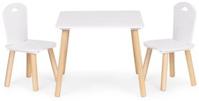 Детски комплект мебели - детска маса и 2 стола с облегалка