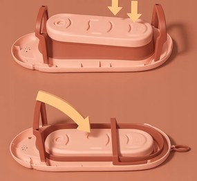 Сгъваема бебешка вана VAIANA PREMIUM с възглавница - повече цветове Бежово