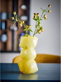 Жълта стъклена ваза (височина 27 cm) Limone – Bloomingville