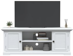4009903 vidaXL ТВ шкаф, бял, 110x30x41 см, инженерно дърво