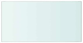 243814 vidaXL Плоча за рафт, прозрачно стъкло, 40 x 20 см